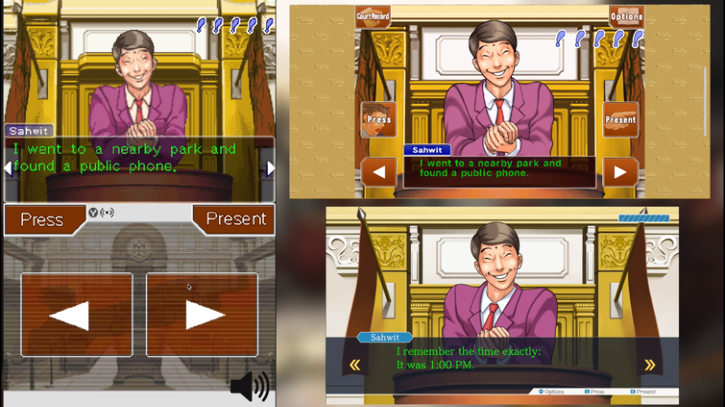 Сравнение игр сборника Phoenix Wright: Ace Attorney Trilogy для Nintendo DS, iOS и Switch